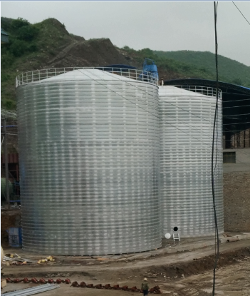 西安粮食钢板仓的安装全过程不用热焊接